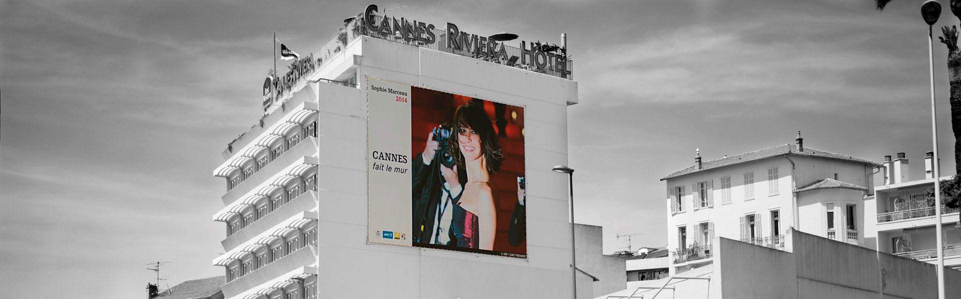 cannes festival affichage rues