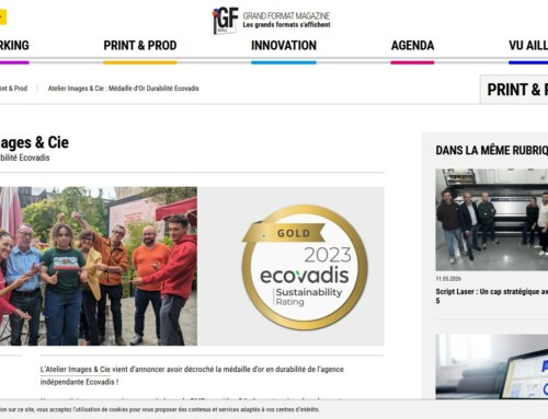 Atelier Images & Cie décroche la Médaille d’Or Ecovadis 2023