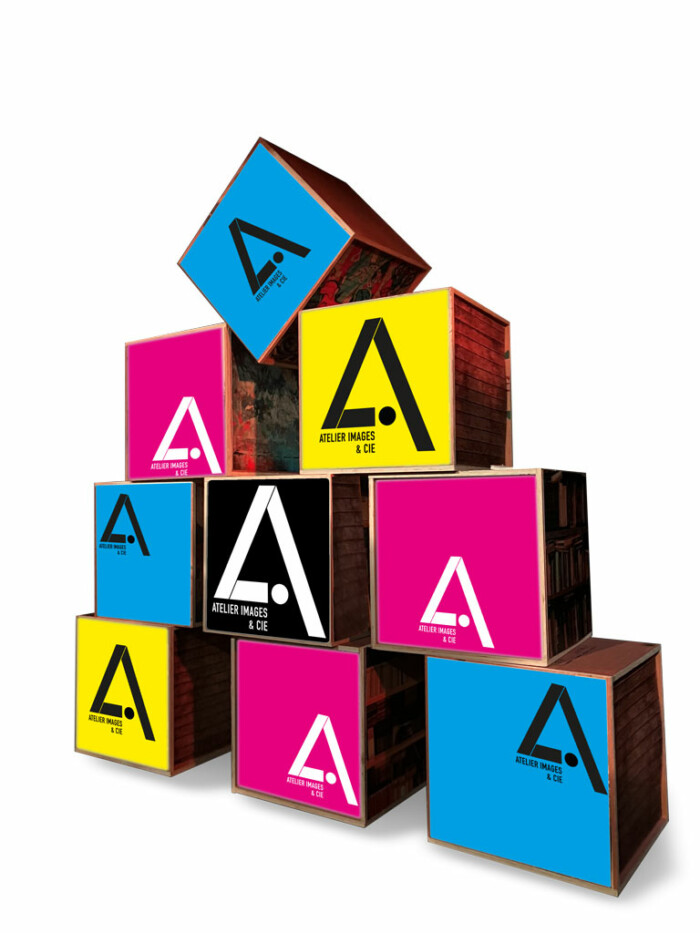 Cubes décoratifs en bois