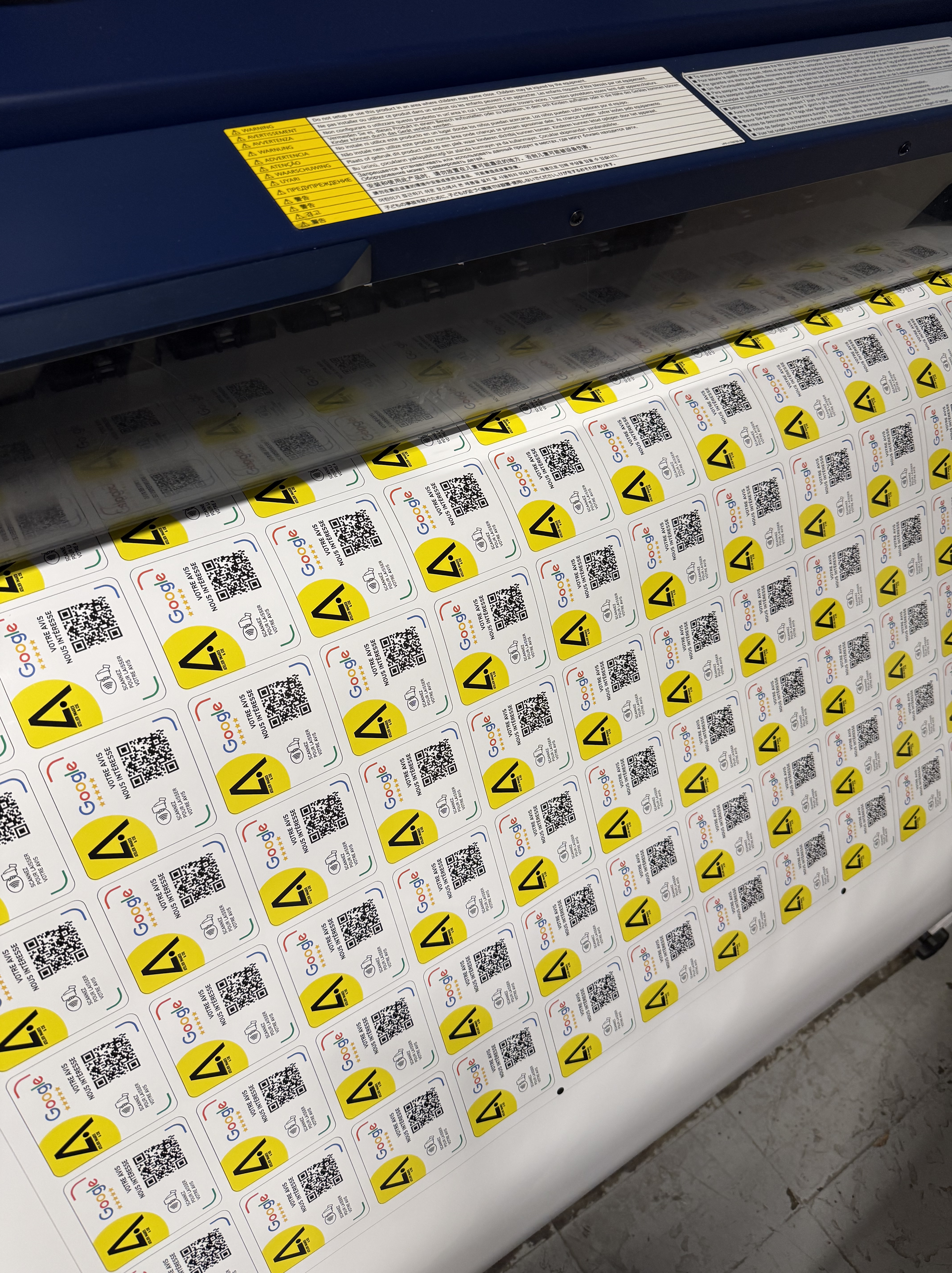 Stickers QR code avis Google personnalises