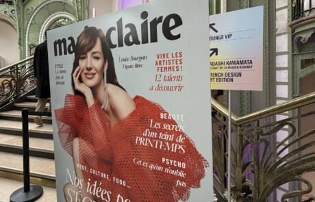 Marie Claire au Salon Art Paris — Prix HER ART, supports Atelier Images & Cie